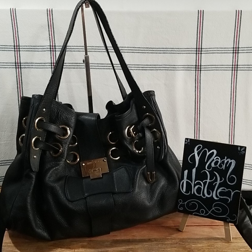 Jimmy Choo Rikki Ramona Pebbled Leather Purse